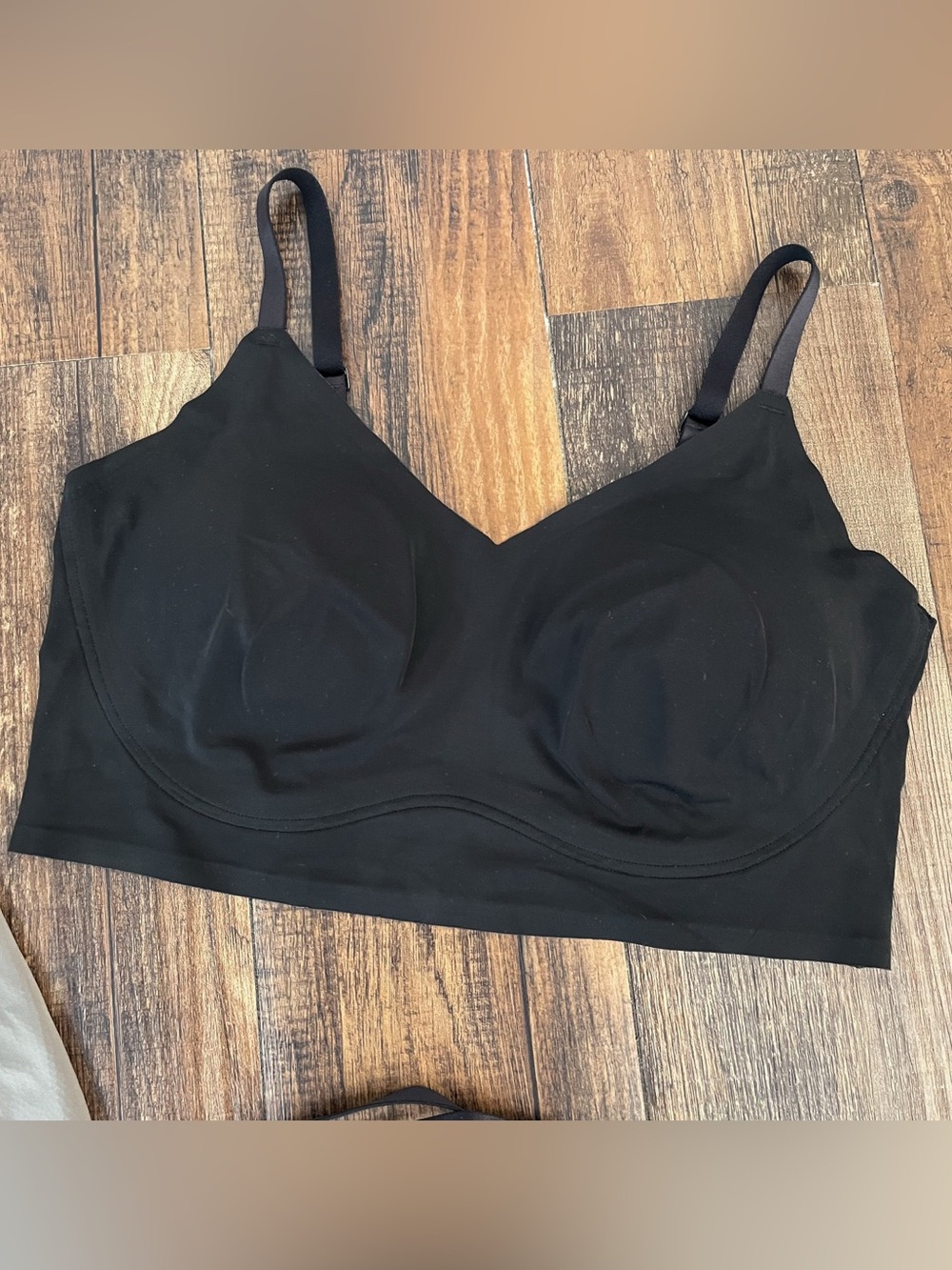 True & Co Wireless Bras (set of 3) Soft Adjustable Straps Size Large Gray Black - Picture 4 of 16